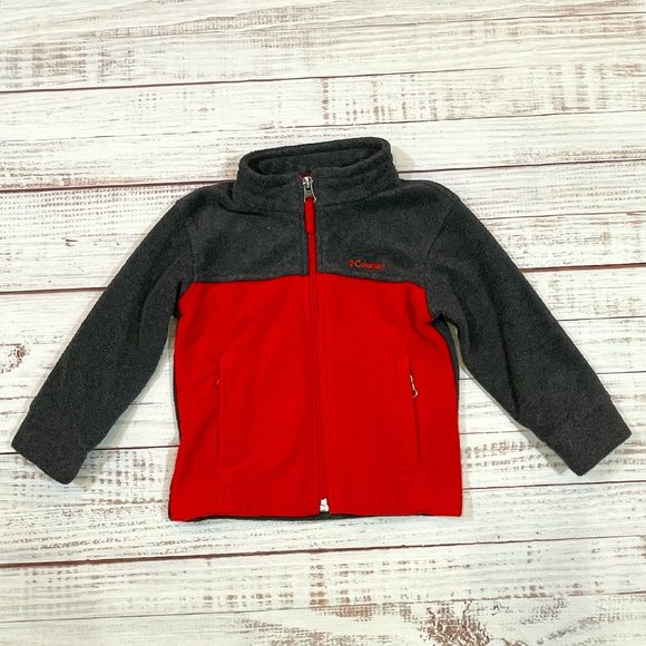 Boys Toddler Columbia Front Zip Fleece Jacket - Picture 1 of 6
